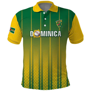Custom Dominica Cricket Polo Shirt Sporty Style LT15