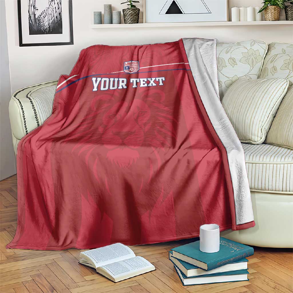 Custom Liberia Blanket Football Lion Mascot - Red LT15