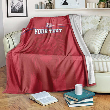 Custom Liberia Blanket Football Lion Mascot - Red LT15