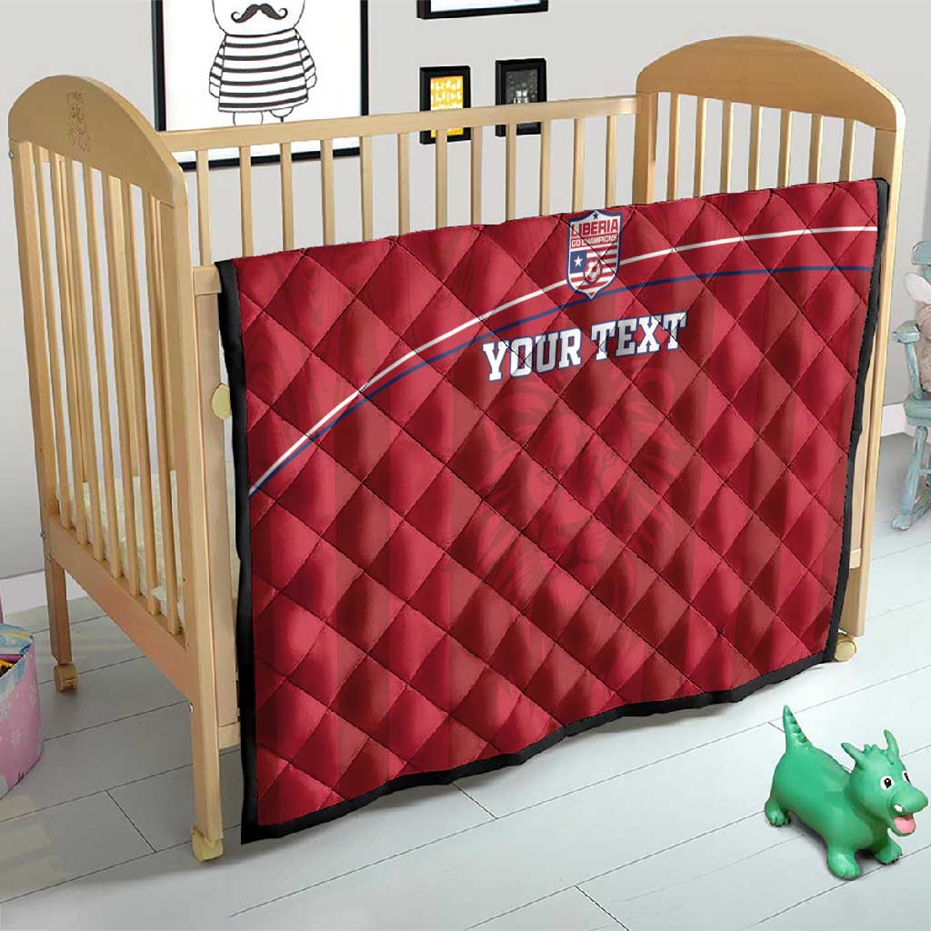 Custom Liberia Quilt Football Lion Mascot - Red LT15