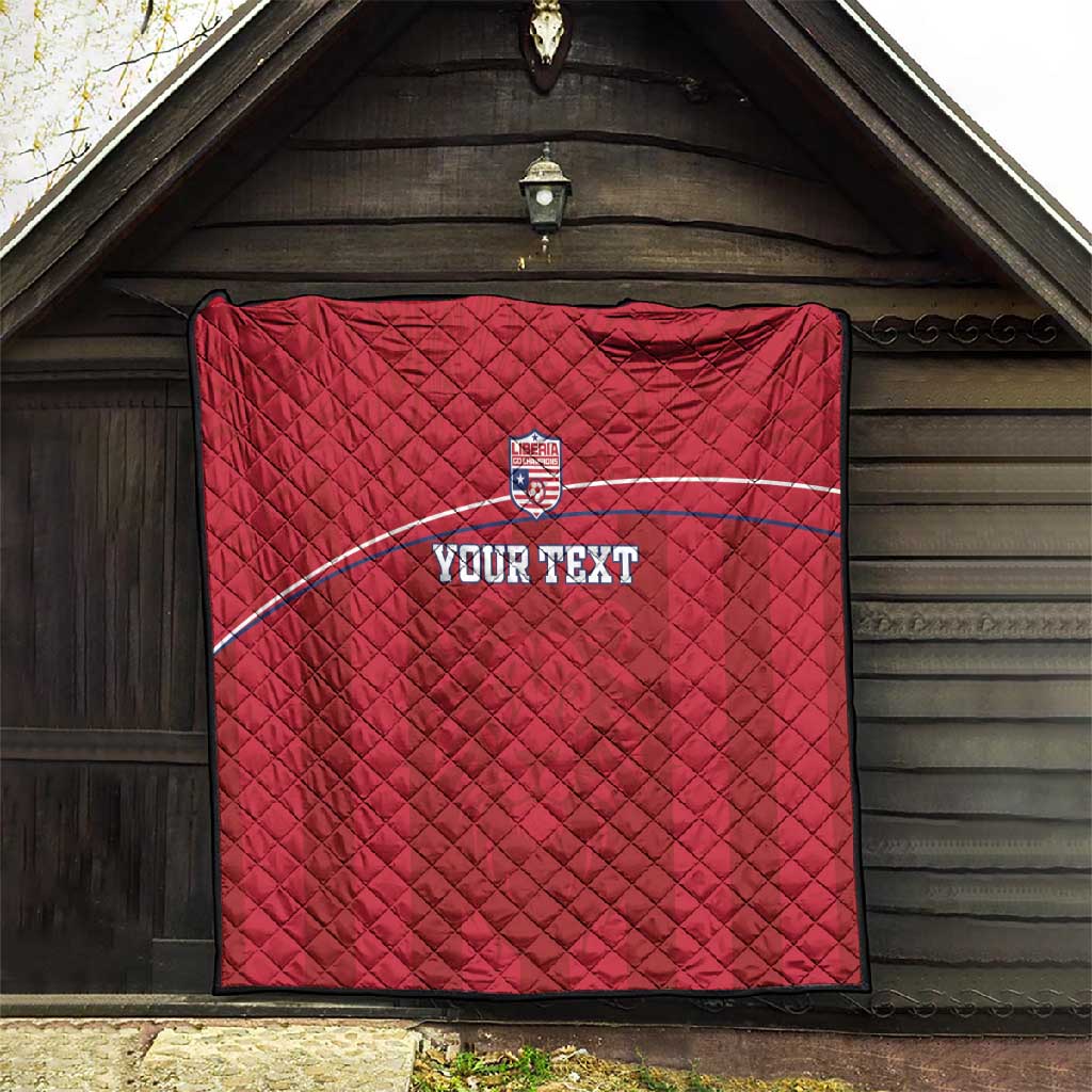 Custom Liberia Quilt Football Lion Mascot - Red LT15