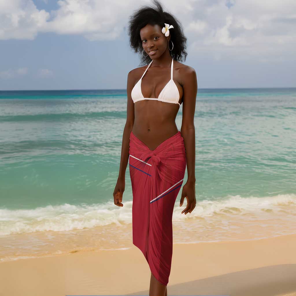 Custom Liberia Sarong Football Lion Mascot - Red LT15