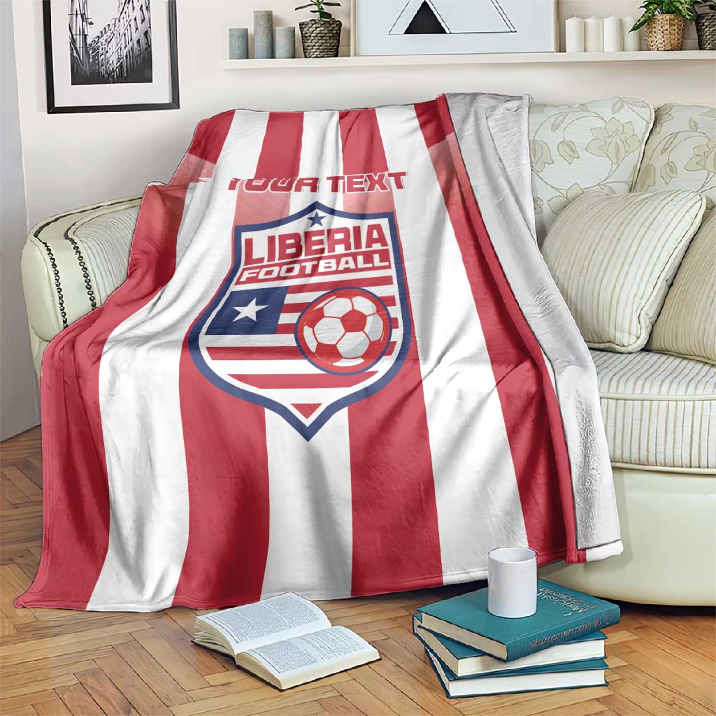 Custom Liberia Football Blanket The Lone Stars Sporty Style LT15
