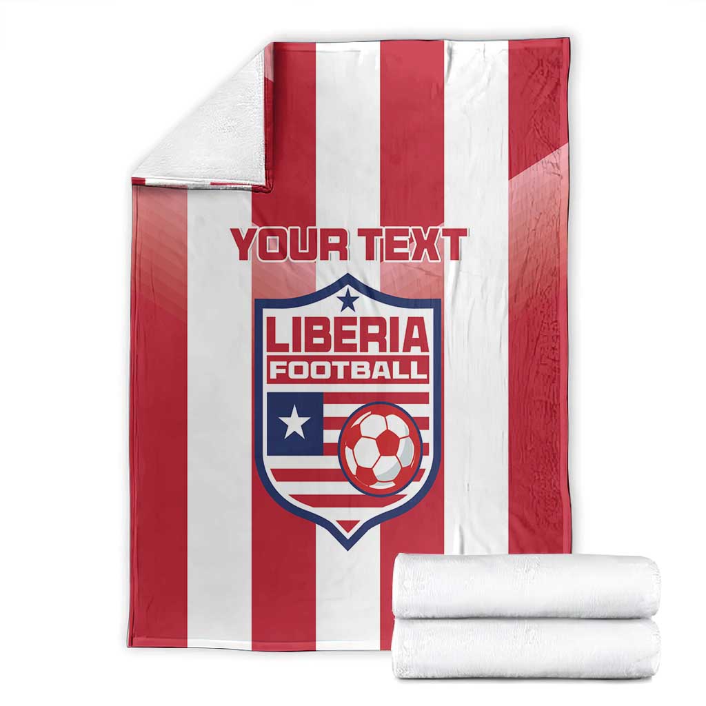 Custom Liberia Football Blanket The Lone Stars Sporty Style LT15