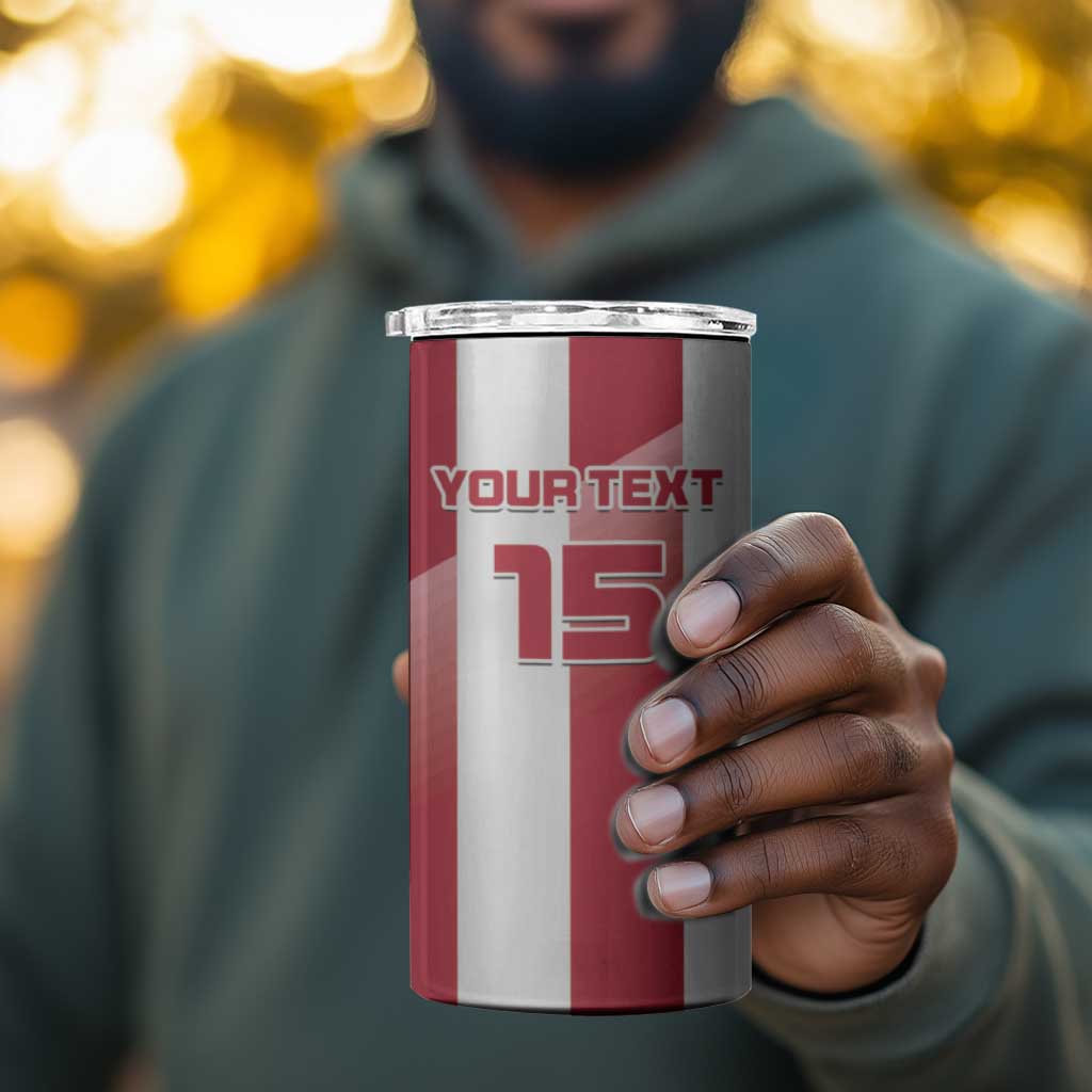 Custom Liberia Football 4 in 1 Can Cooler Tumbler The Lone Stars Sporty Style LT15