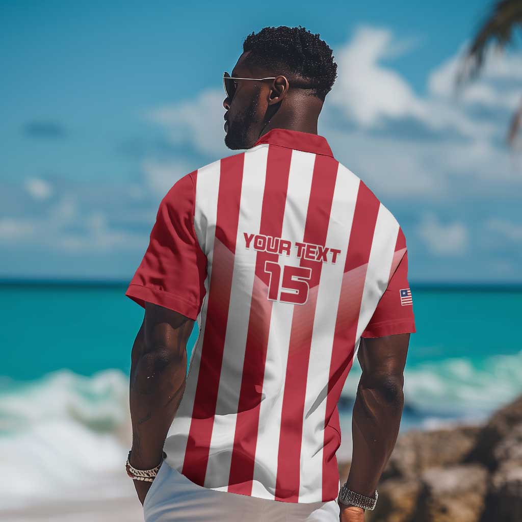 Custom Liberia Football Hawaiian Shirt The Lone Stars Sporty Style LT15