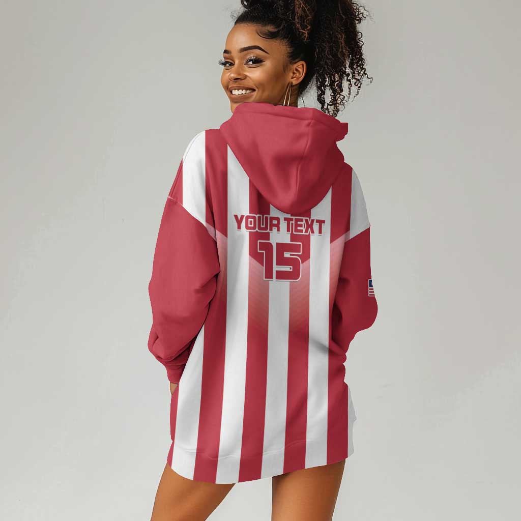 Custom Liberia Football Hoodie Dress The Lone Stars Sporty Style LT15