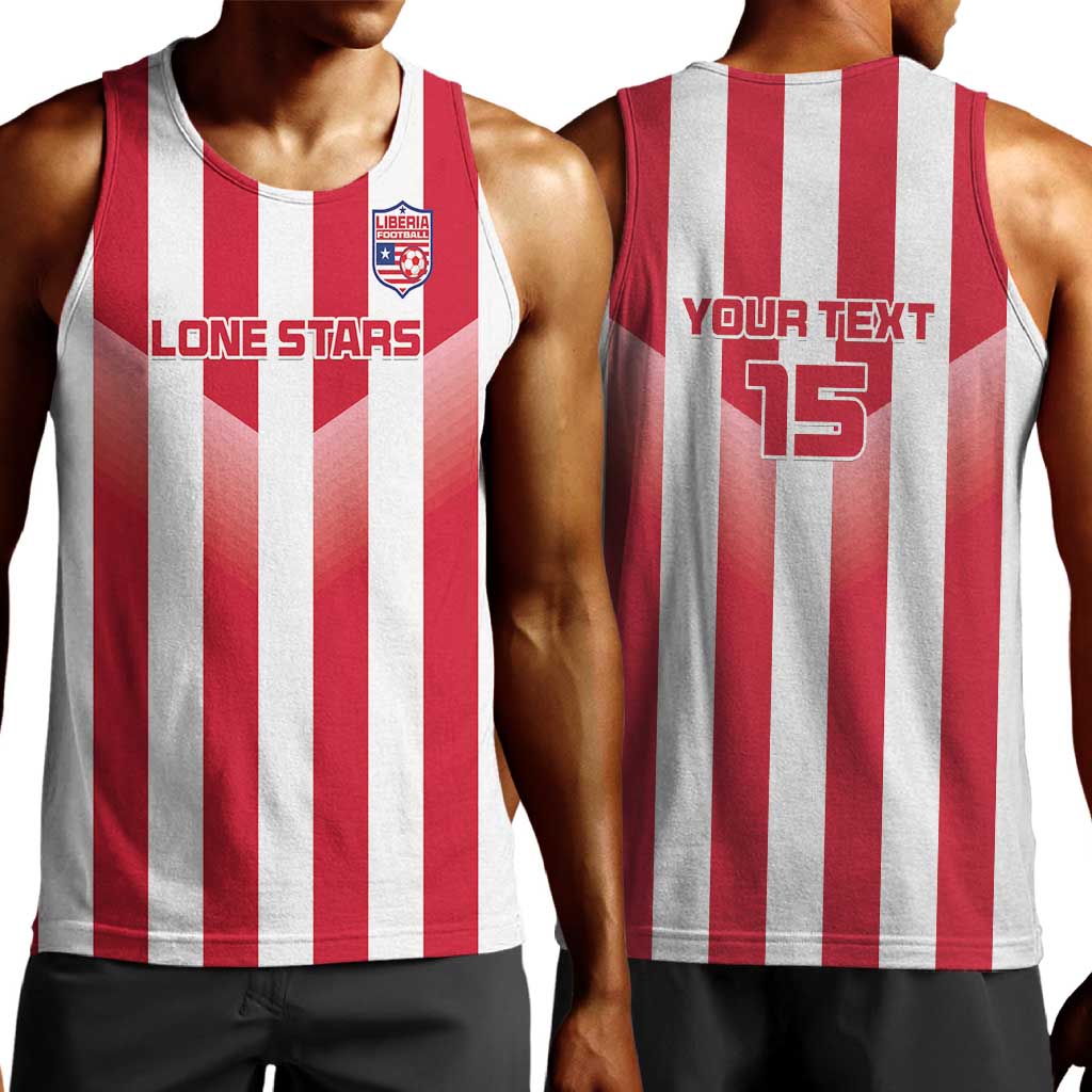Custom Liberia Football Men Tank Top The Lone Stars Sporty Style LT15