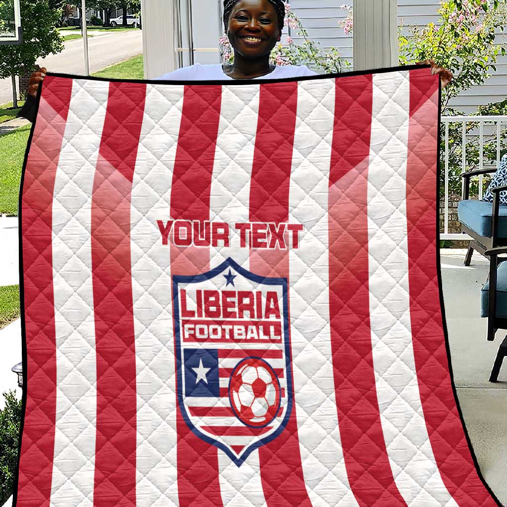Custom Liberia Football Quilt The Lone Stars Sporty Style LT15