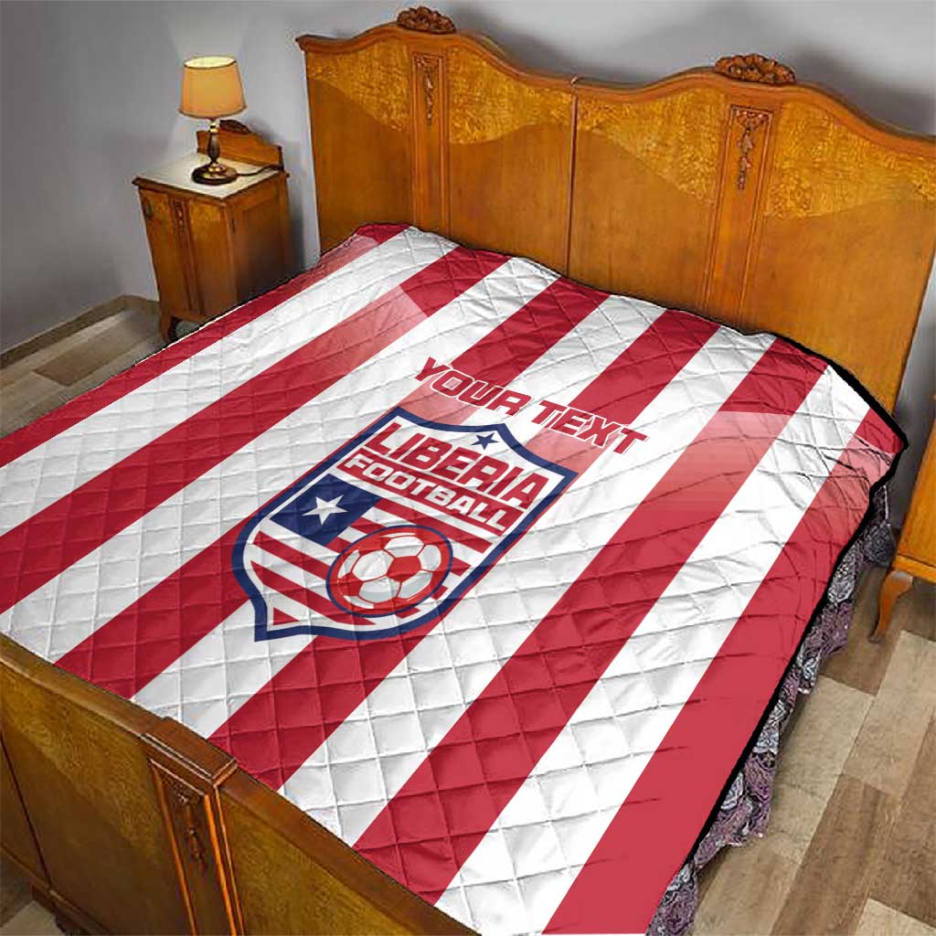 Custom Liberia Football Quilt The Lone Stars Sporty Style LT15