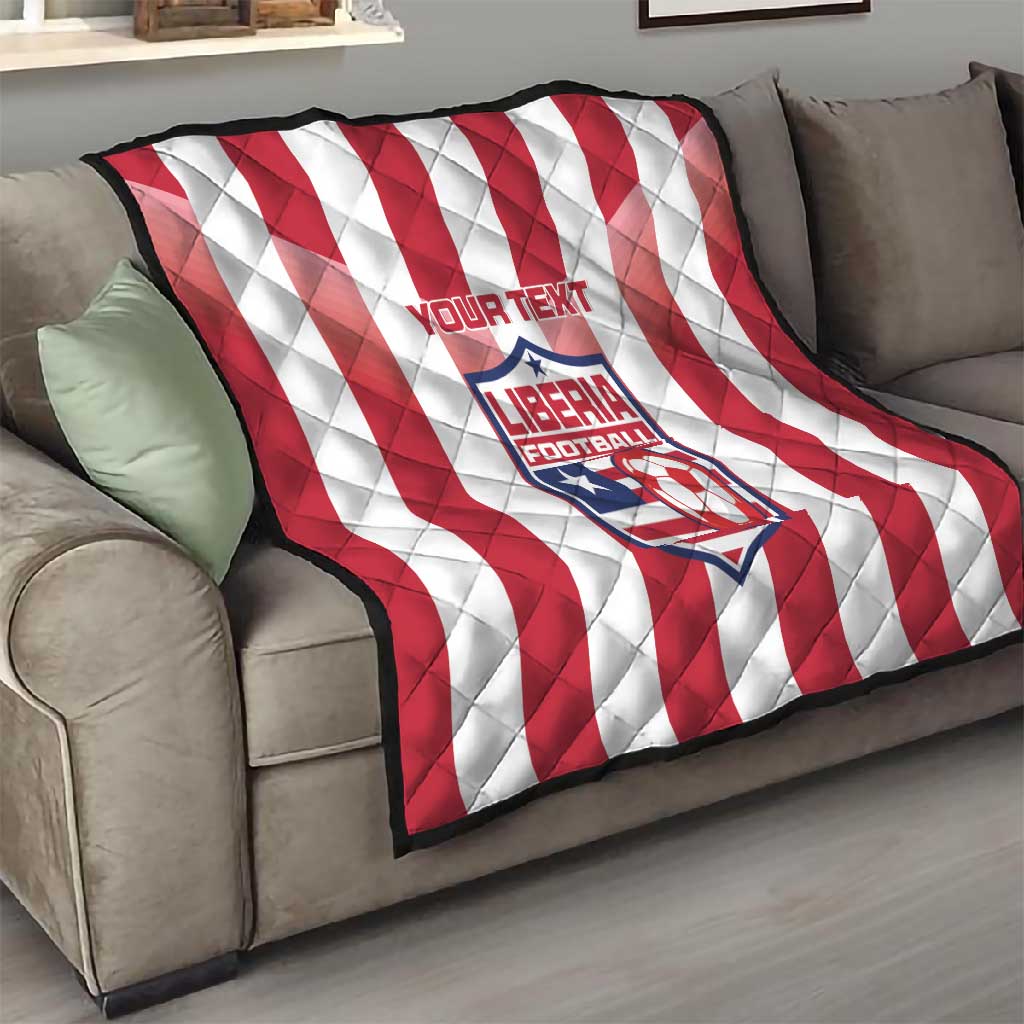 Custom Liberia Football Quilt The Lone Stars Sporty Style LT15