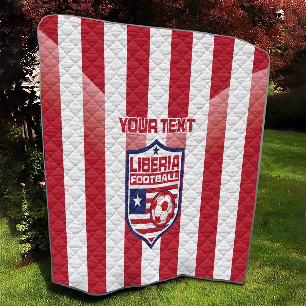 Custom Liberia Football Quilt The Lone Stars Sporty Style LT15