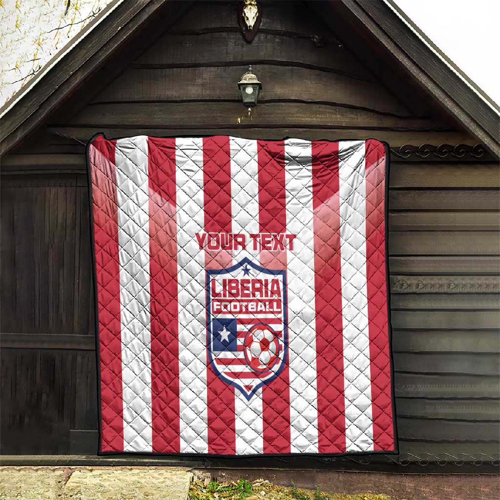 Custom Liberia Football Quilt The Lone Stars Sporty Style LT15