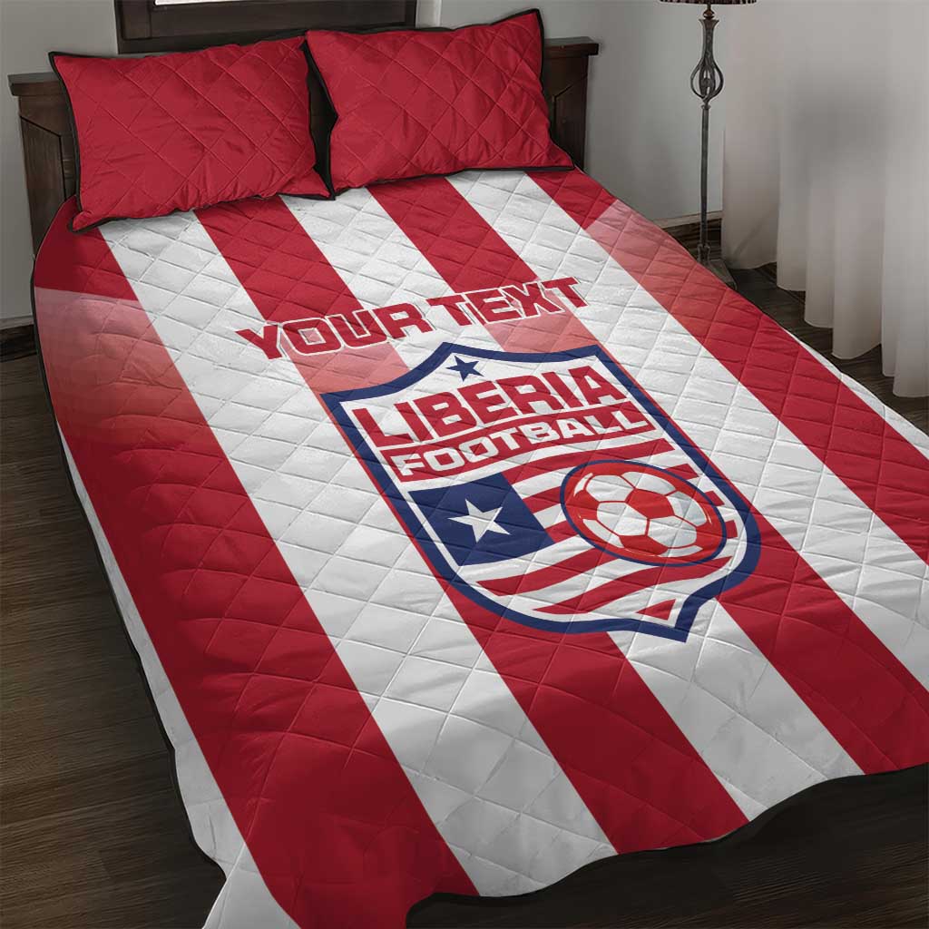 Custom Liberia Football Quilt Bed Set The Lone Stars Sporty Style LT15