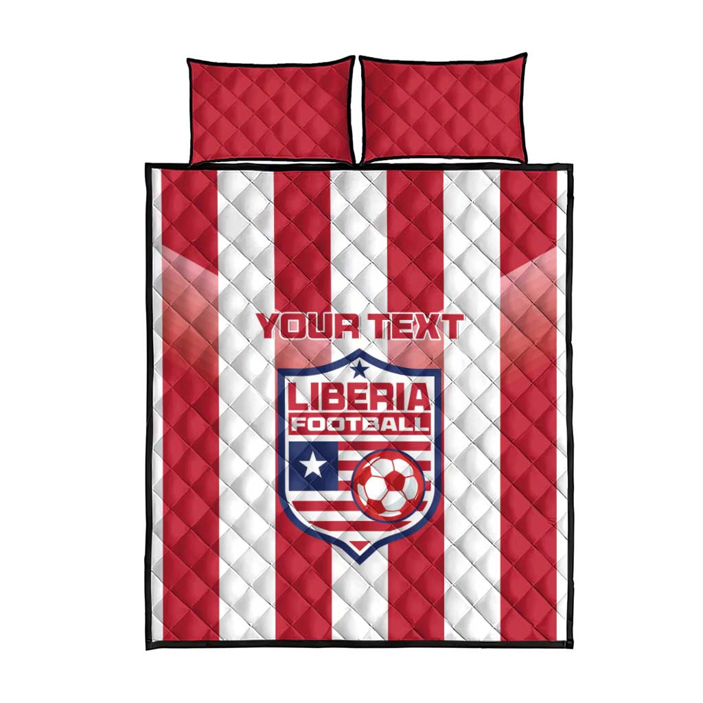 Custom Liberia Football Quilt Bed Set The Lone Stars Sporty Style LT15
