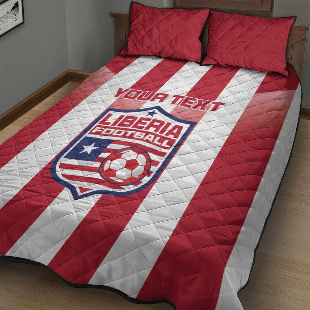 Custom Liberia Football Quilt Bed Set The Lone Stars Sporty Style LT15