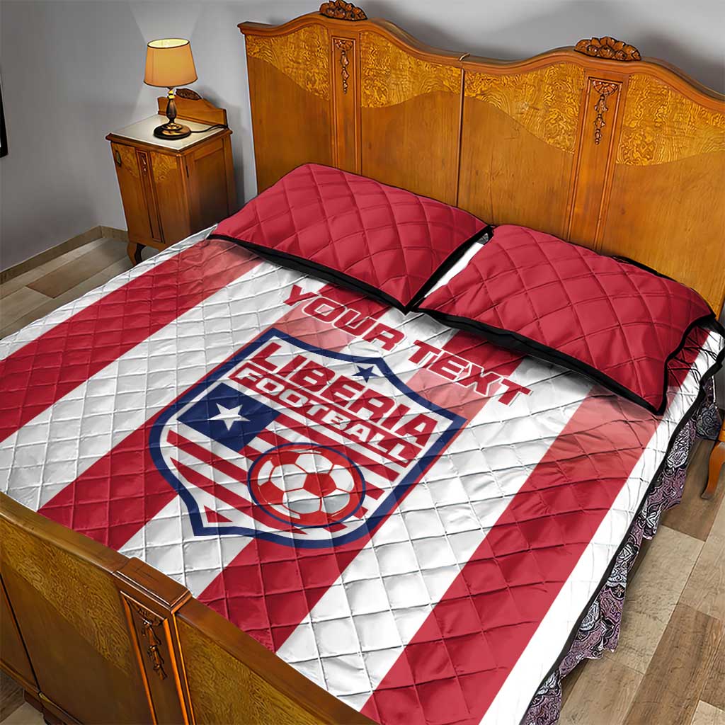 Custom Liberia Football Quilt Bed Set The Lone Stars Sporty Style LT15