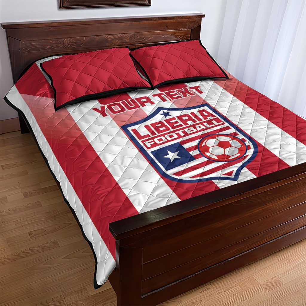 Custom Liberia Football Quilt Bed Set The Lone Stars Sporty Style LT15