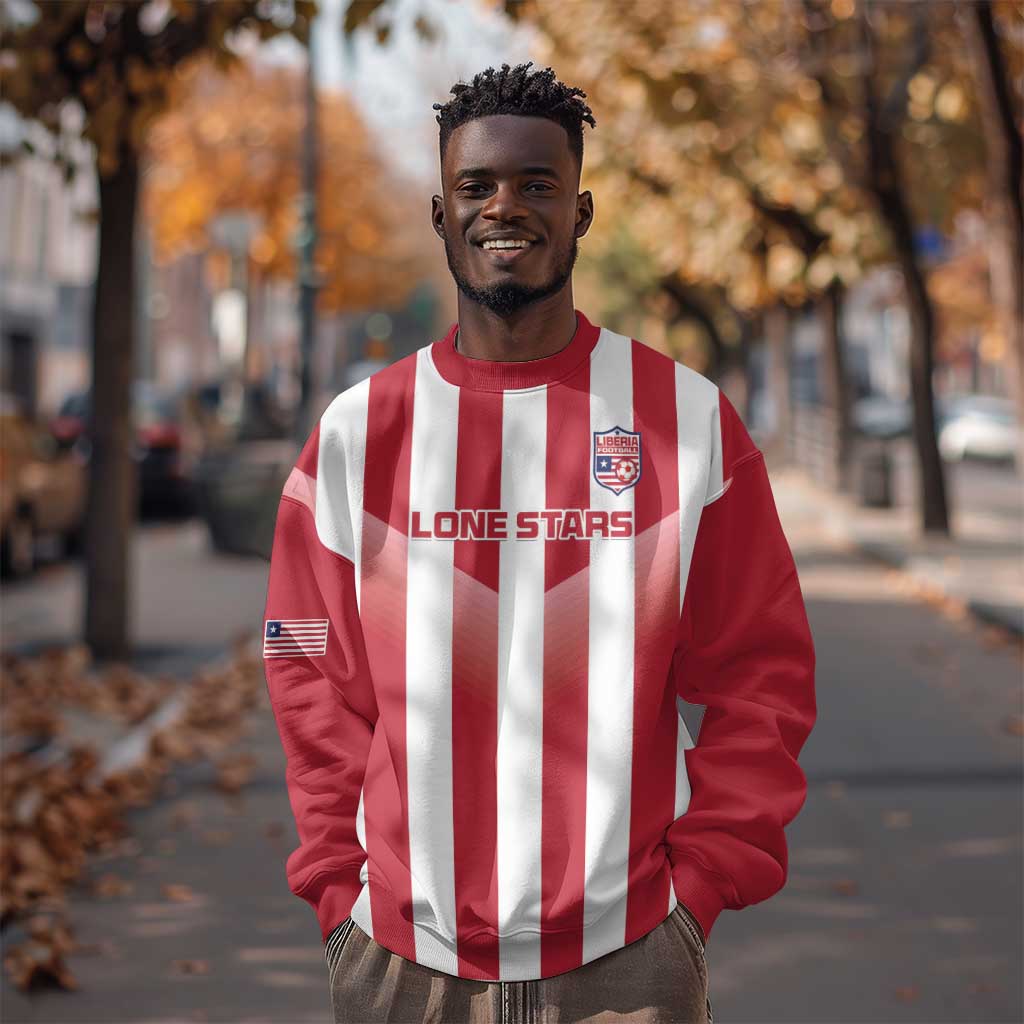 Custom Liberia Football Sweatshirt The Lone Stars Sporty Style LT15