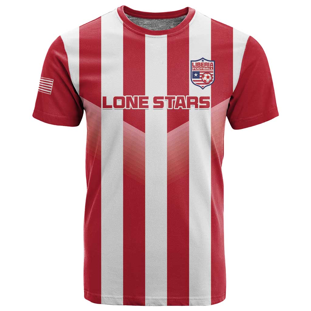 Custom Liberia Football T shirt The Lone Stars Sporty Style LT15