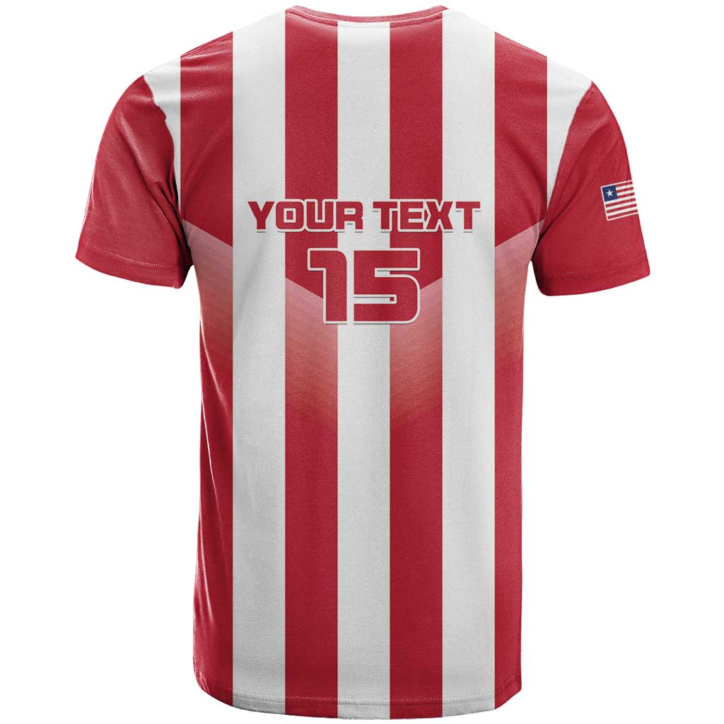 Custom Liberia Football T shirt The Lone Stars Sporty Style LT15