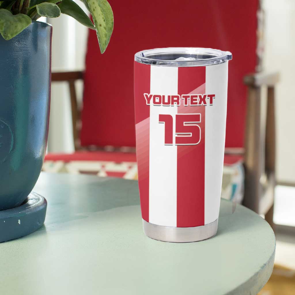 Custom Liberia Football Tumbler Cup The Lone Stars Sporty Style LT15