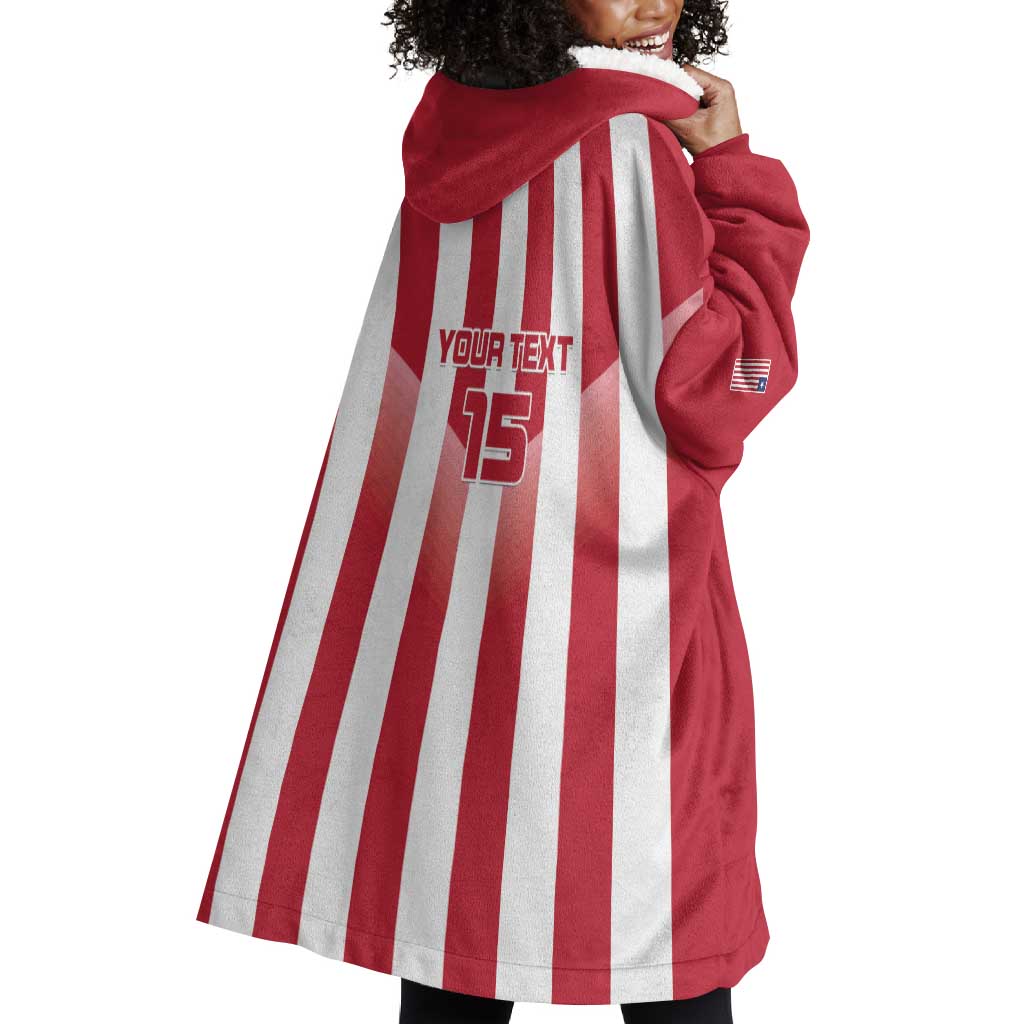 Custom Liberia Football Wearable Blanket Hoodie The Lone Stars Sporty Style LT15