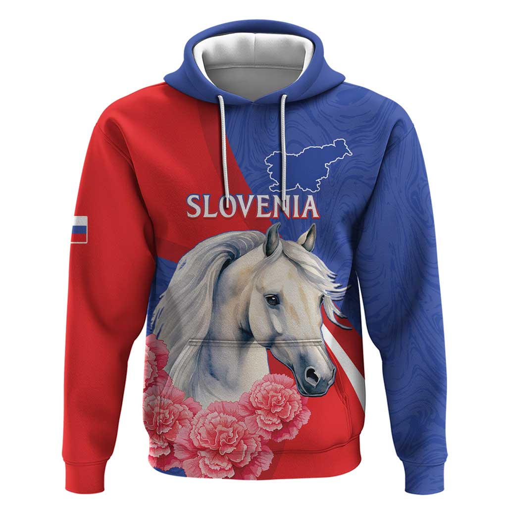 Personalised Balkan Lipizzaner Horse Slovenia Hoodie Carnation Sporty Style LT15