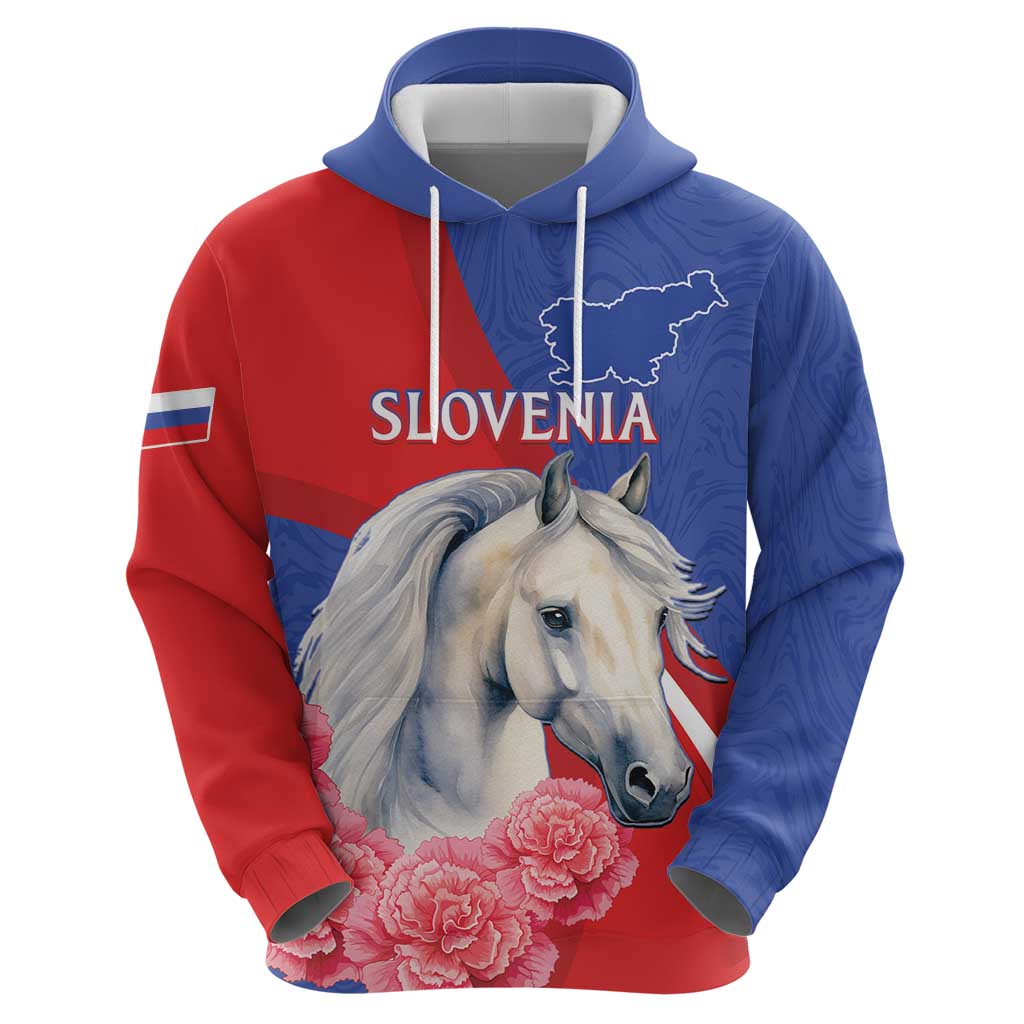 Personalised Balkan Lipizzaner Horse Slovenia Hoodie Carnation Sporty Style LT15