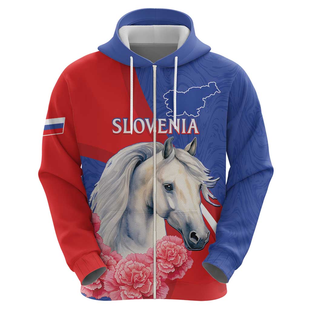 Personalised Balkan Lipizzaner Horse Slovenia Hoodie Carnation Sporty Style LT15