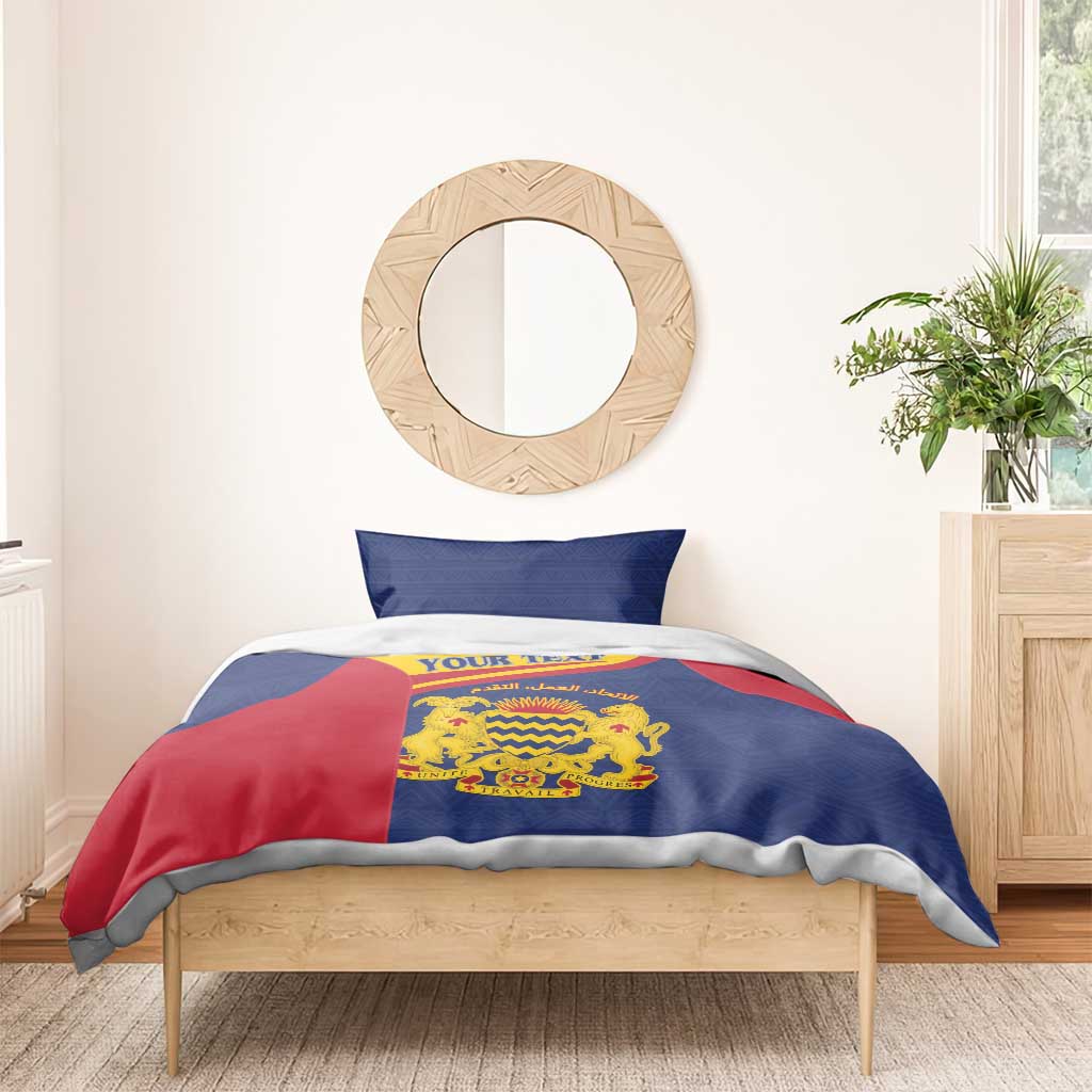 Afro Tchad Personalised Bedding Set Coat Of Arms - African Pattern LT15