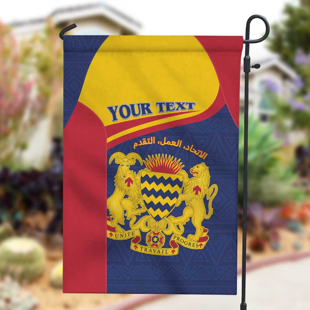 Afro Tchad Personalised Garden Flag Coat Of Arms - African Pattern LT15