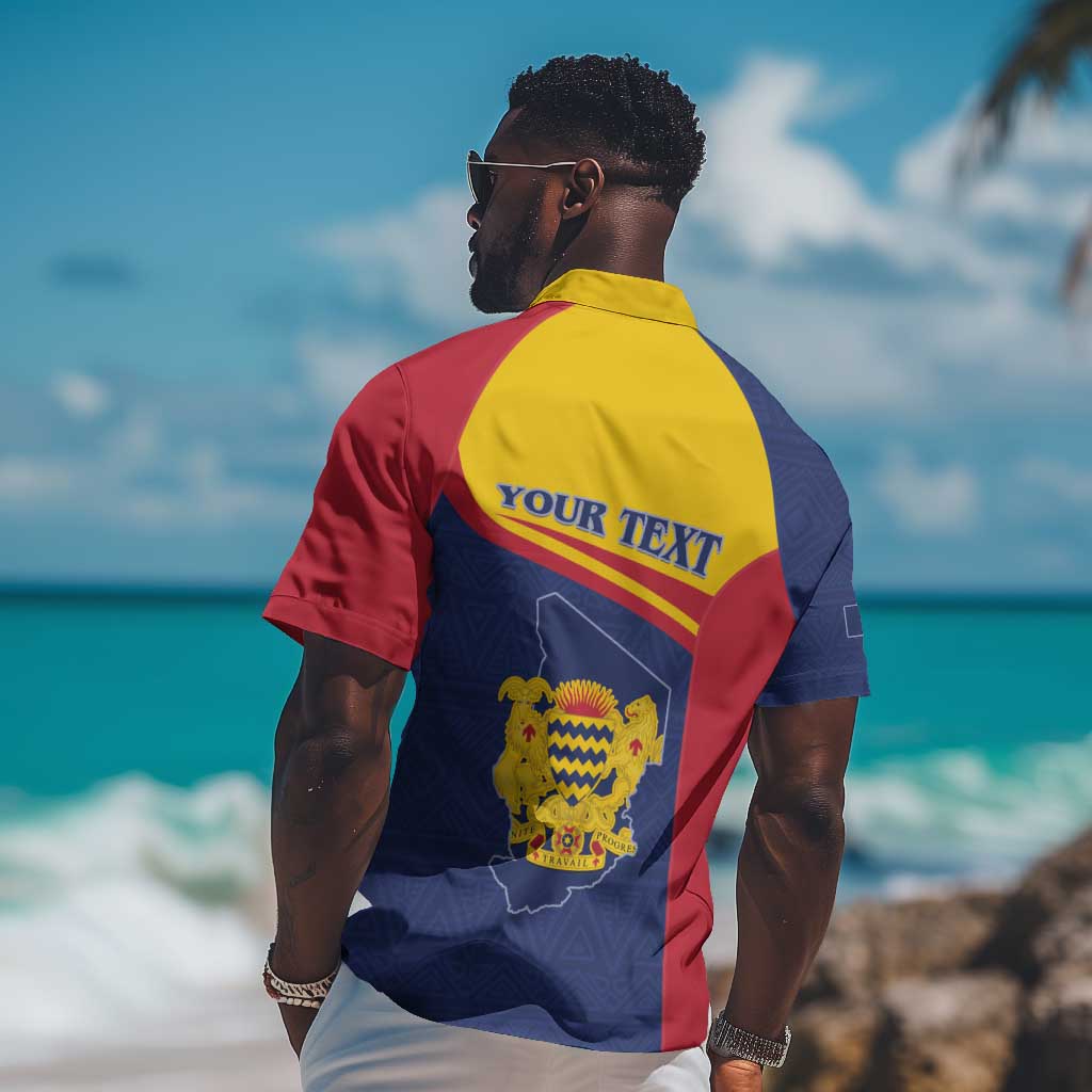 Afro Tchad Personalised Hawaiian Shirt Coat Of Arms - African Pattern LT15