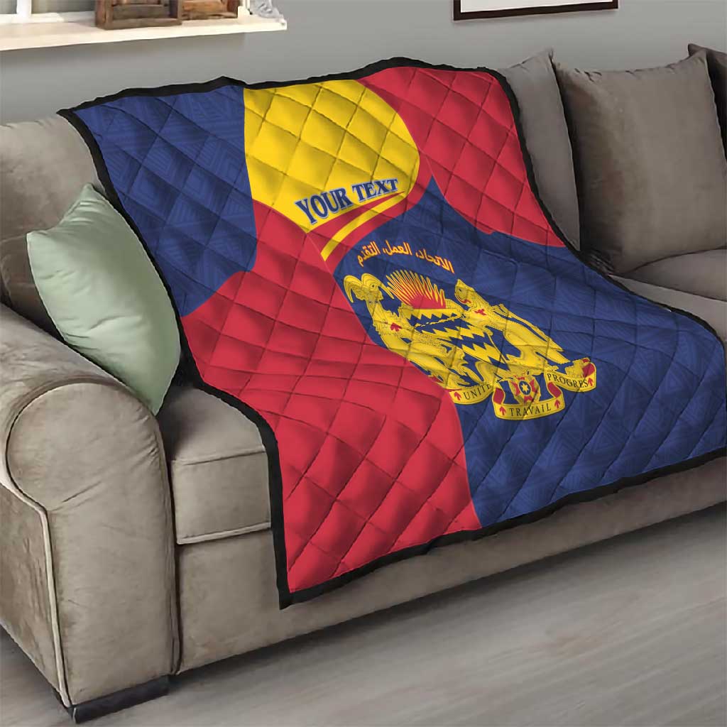 Afro Tchad Personalised Quilt Coat Of Arms - African Pattern LT15