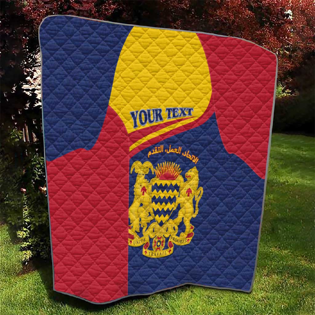 Afro Tchad Personalised Quilt Coat Of Arms - African Pattern LT15