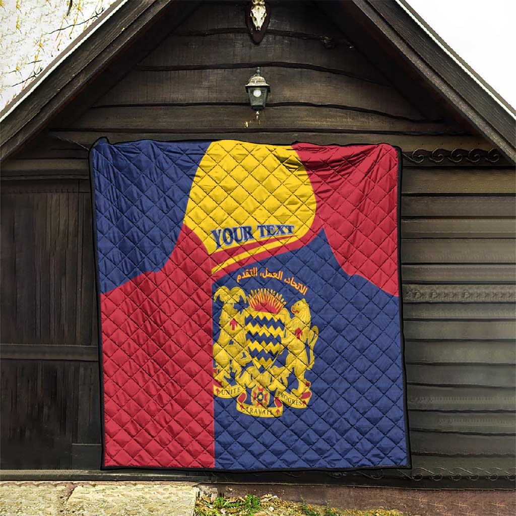 Afro Tchad Personalised Quilt Coat Of Arms - African Pattern LT15