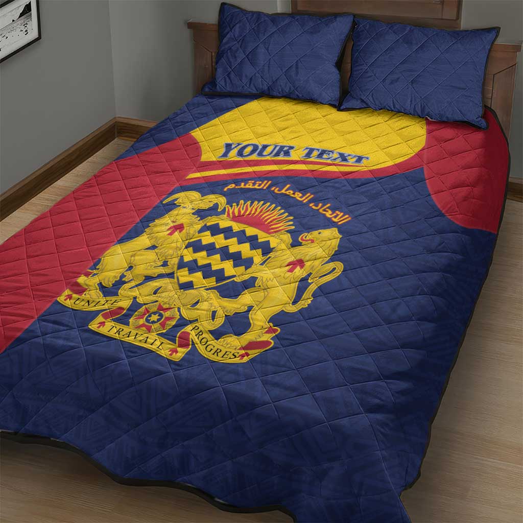 Afro Tchad Personalised Quilt Bed Set Coat Of Arms - African Pattern LT15