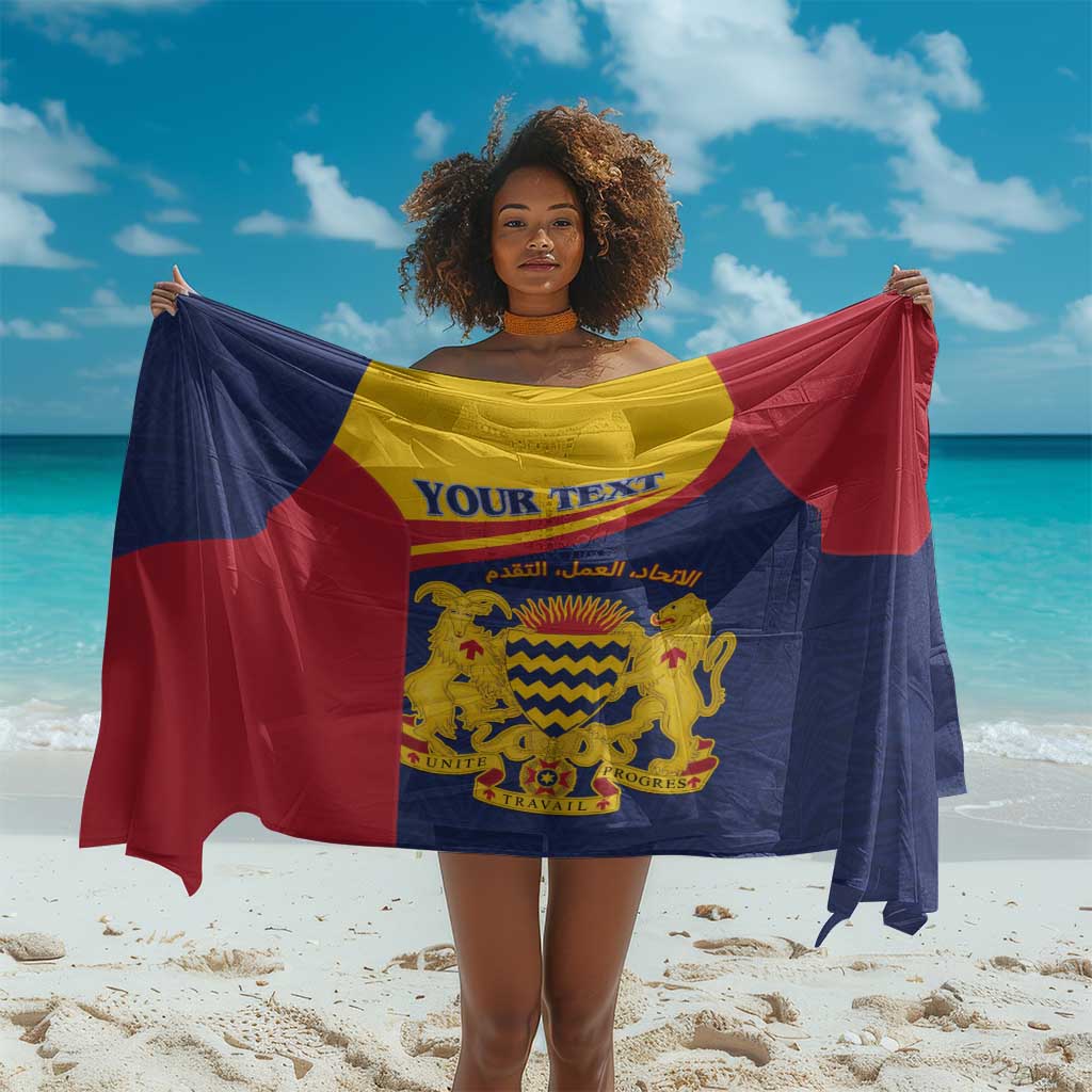 Afro Tchad Personalised Sarong Coat Of Arms - African Pattern LT15