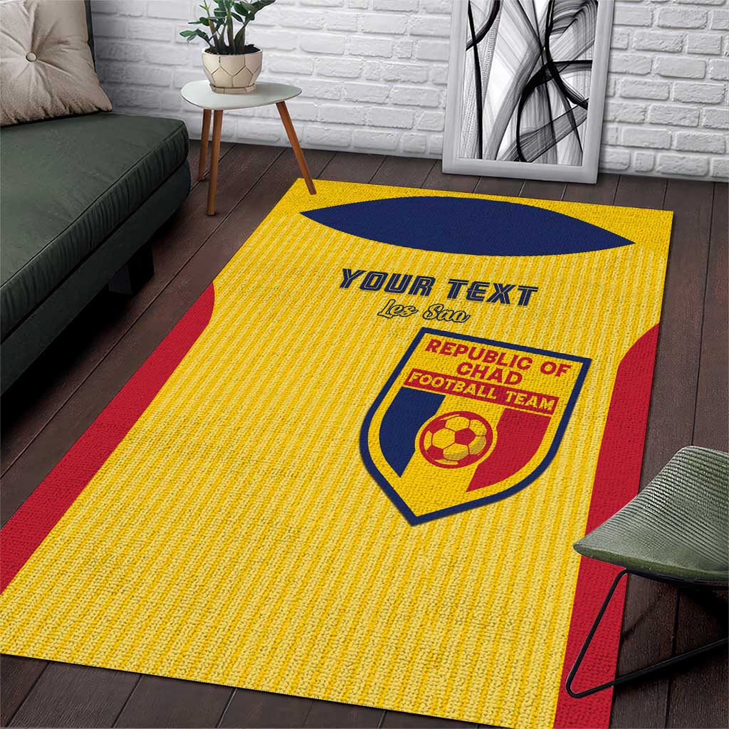 Custom Chad Football Area Rug Go Champions LT15