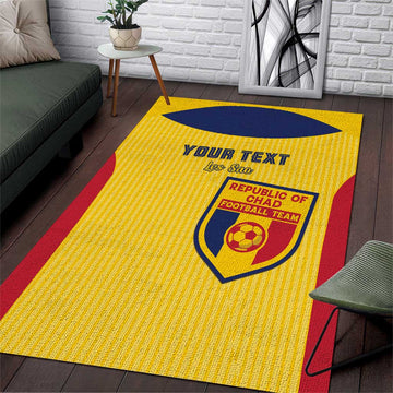 Custom Chad Football Area Rug Go Champions LT15