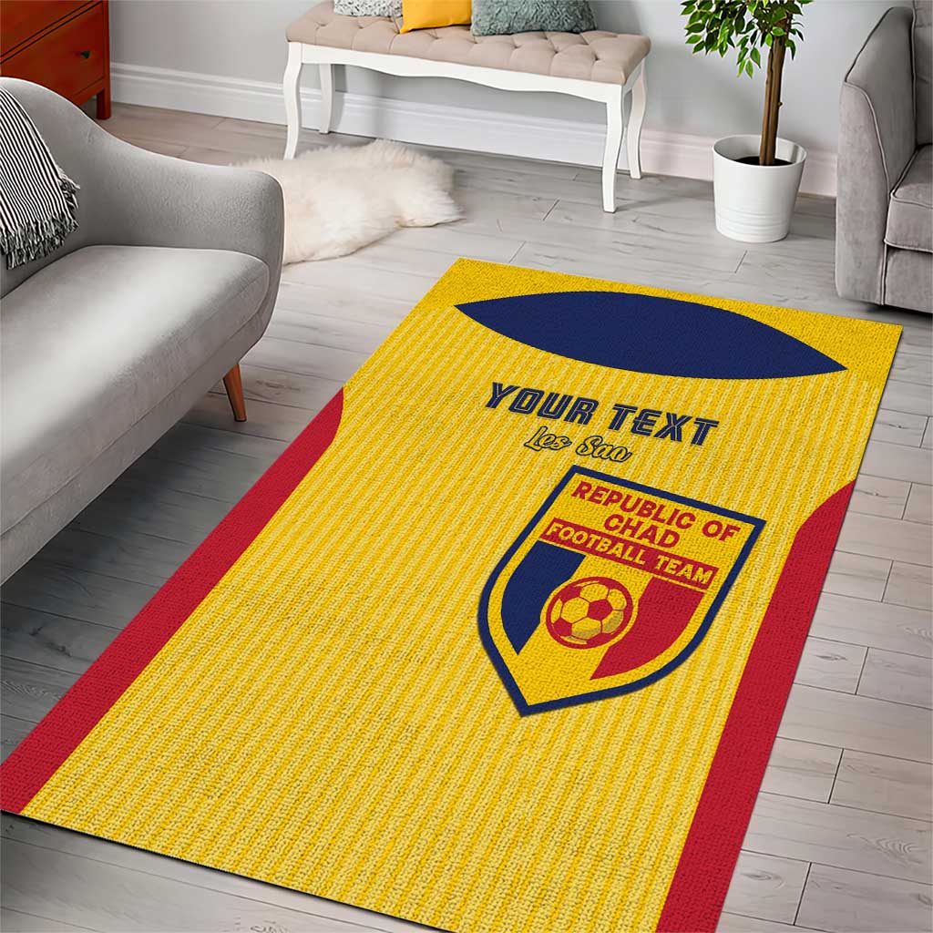 Custom Chad Football Area Rug Go Champions LT15
