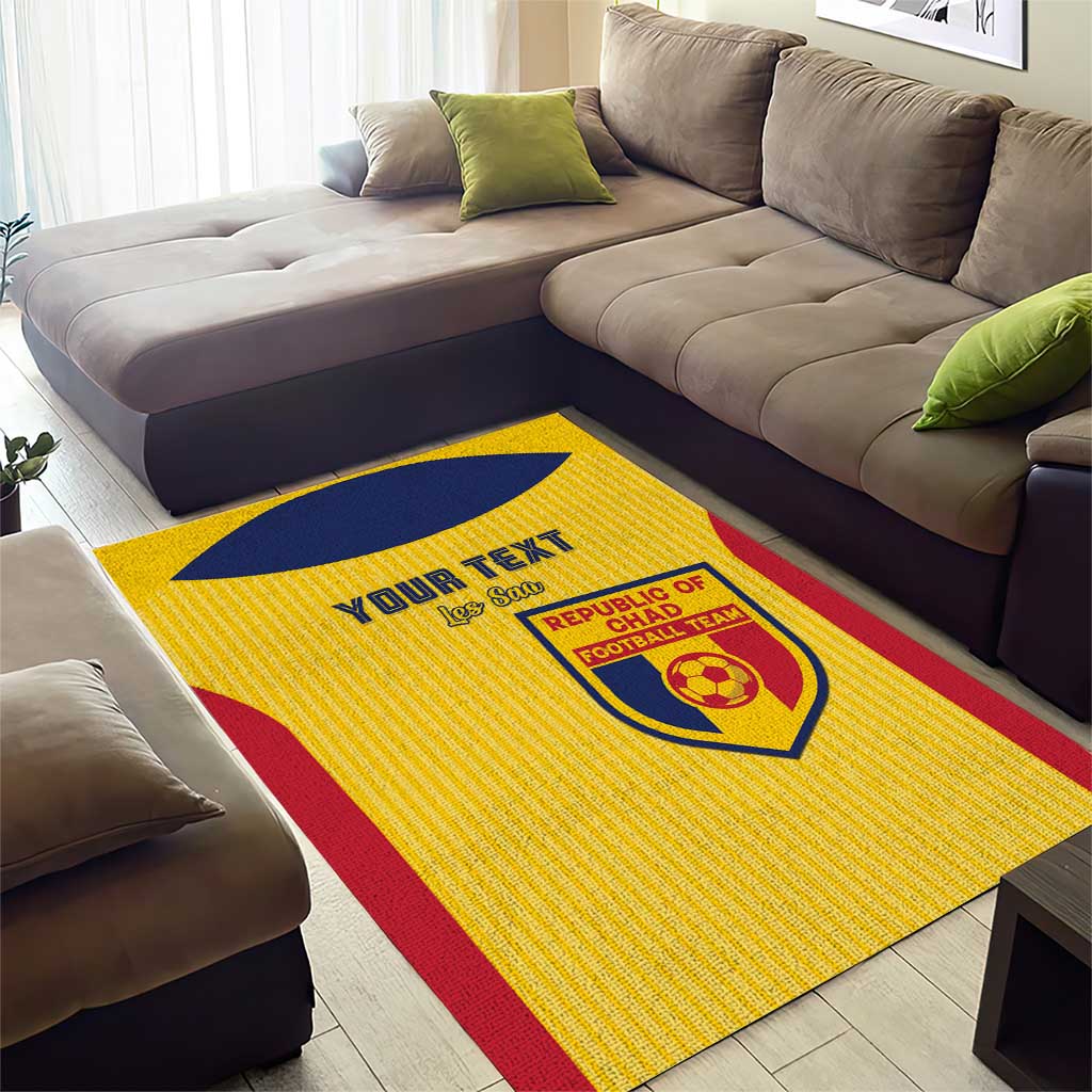Custom Chad Football Area Rug Go Champions LT15