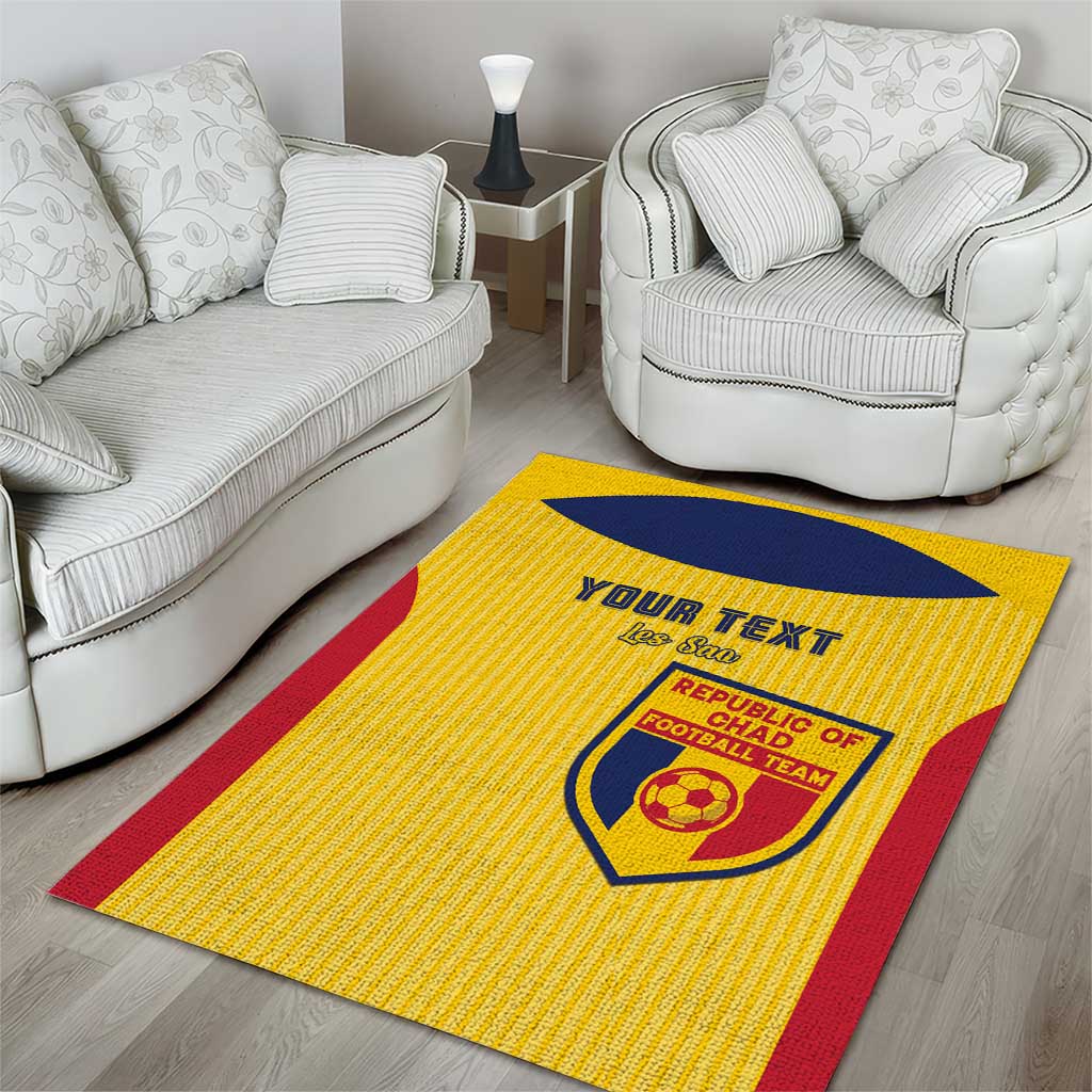 Custom Chad Football Area Rug Go Champions LT15
