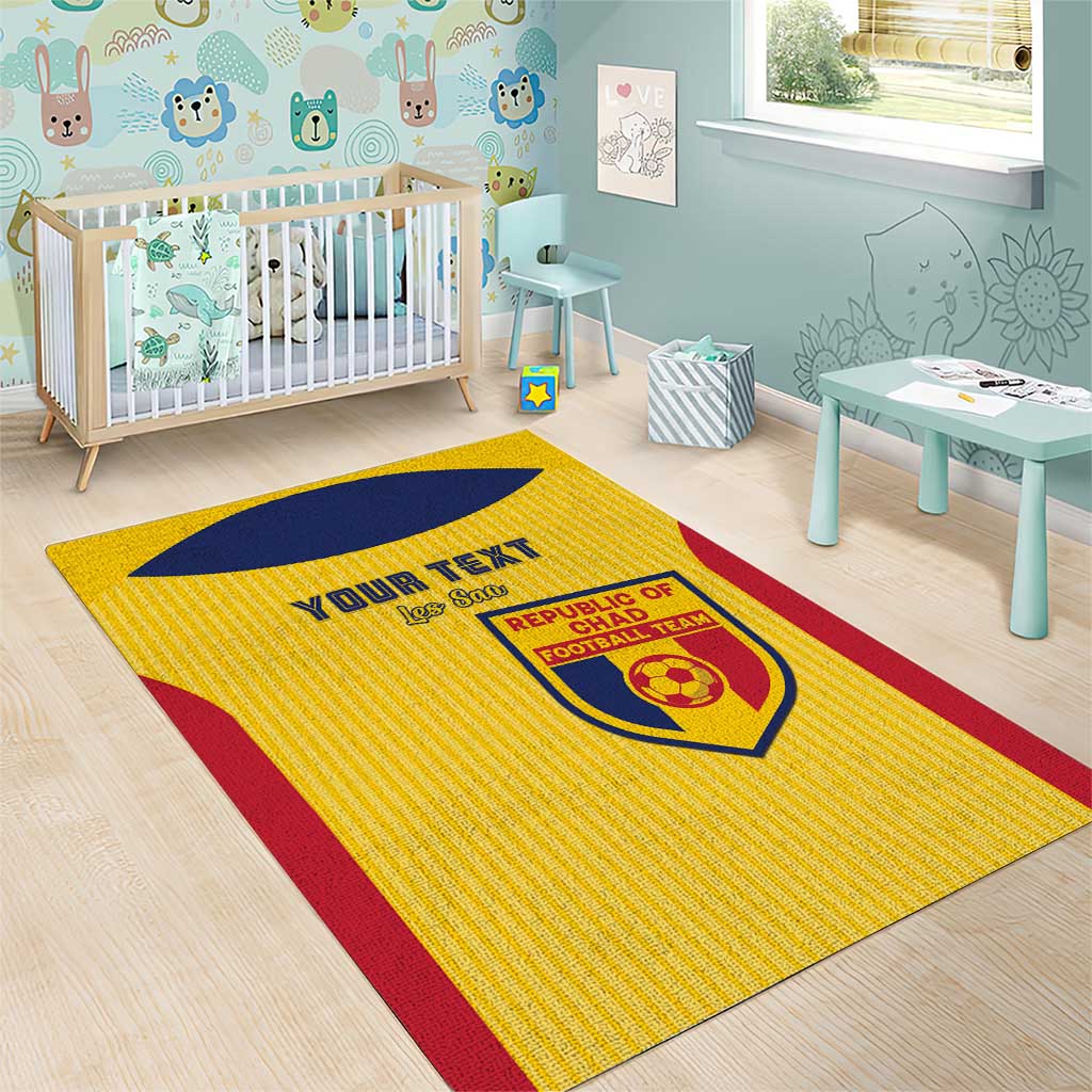 Custom Chad Football Area Rug Go Champions LT15