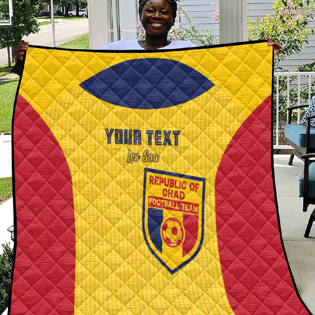 Custom Chad Football Quilt Go Champions LT15