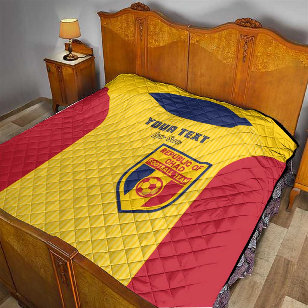 Custom Chad Football Quilt Go Champions LT15