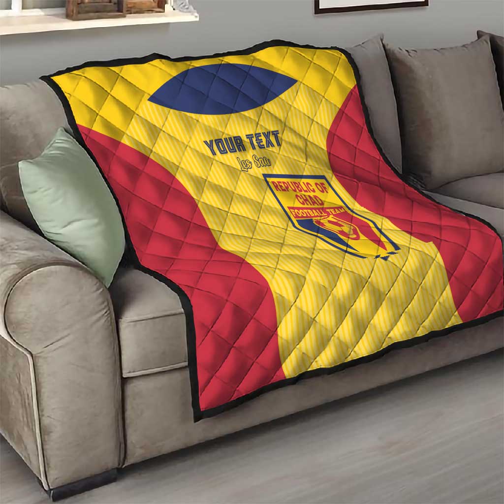 Custom Chad Football Quilt Go Champions LT15