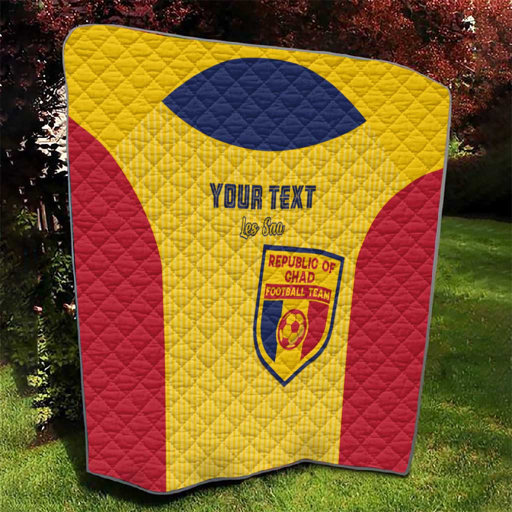 Custom Chad Football Quilt Go Champions LT15
