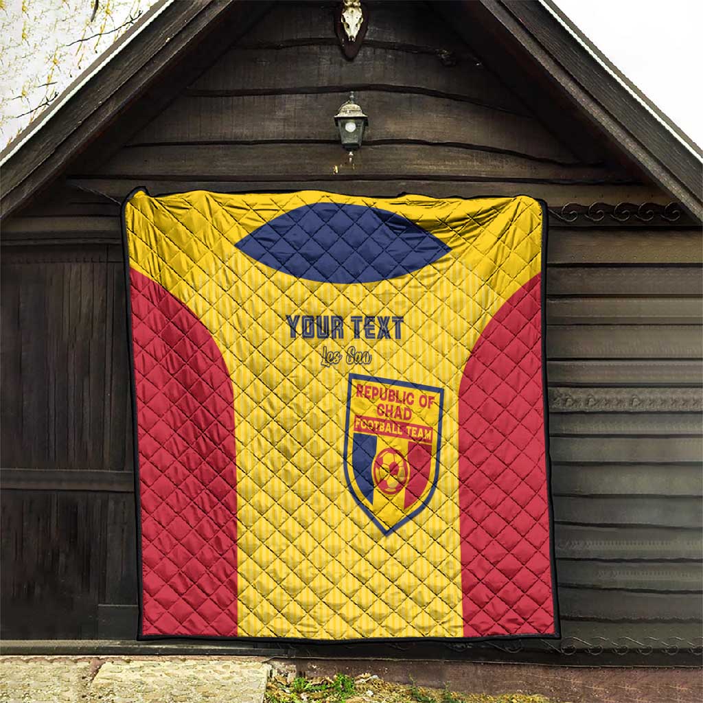 Custom Chad Football Quilt Go Champions LT15