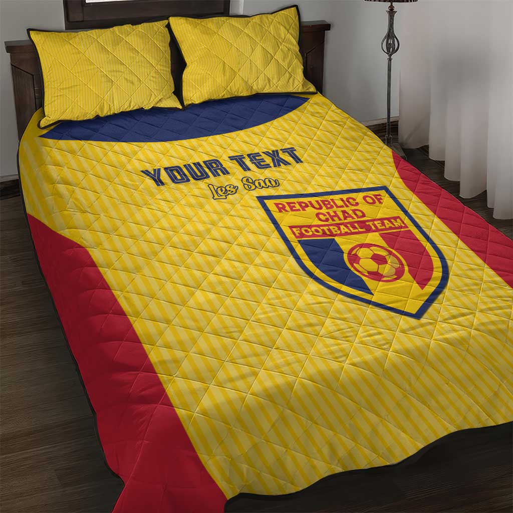 Custom Chad Football Quilt Bed Set Go Champions LT15